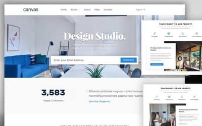 Interior Design website template