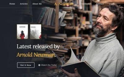 Writer website template