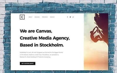 Media Agency website template