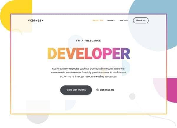 Canvas demo layout