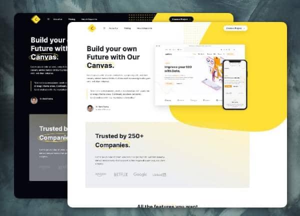 Canvas demo layout