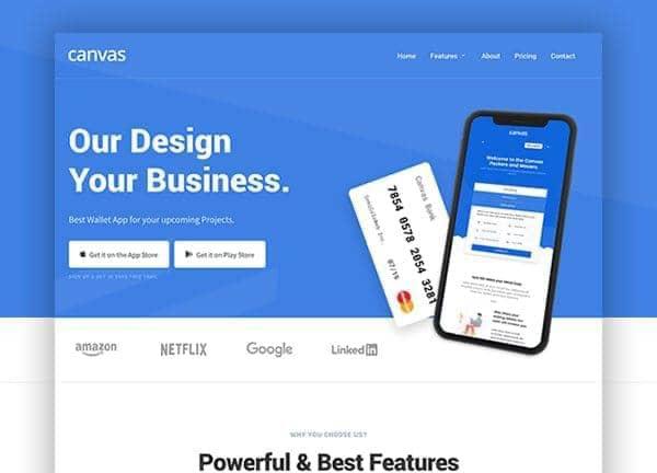 Canvas demo layout