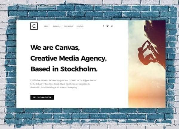 Canvas demo layout