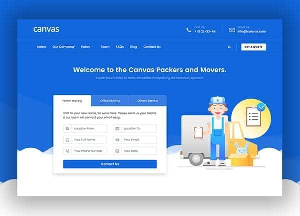 Canvas demo layout