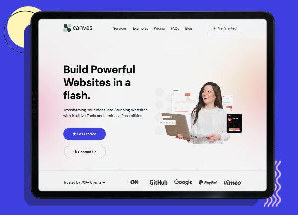 Canvas demo layout